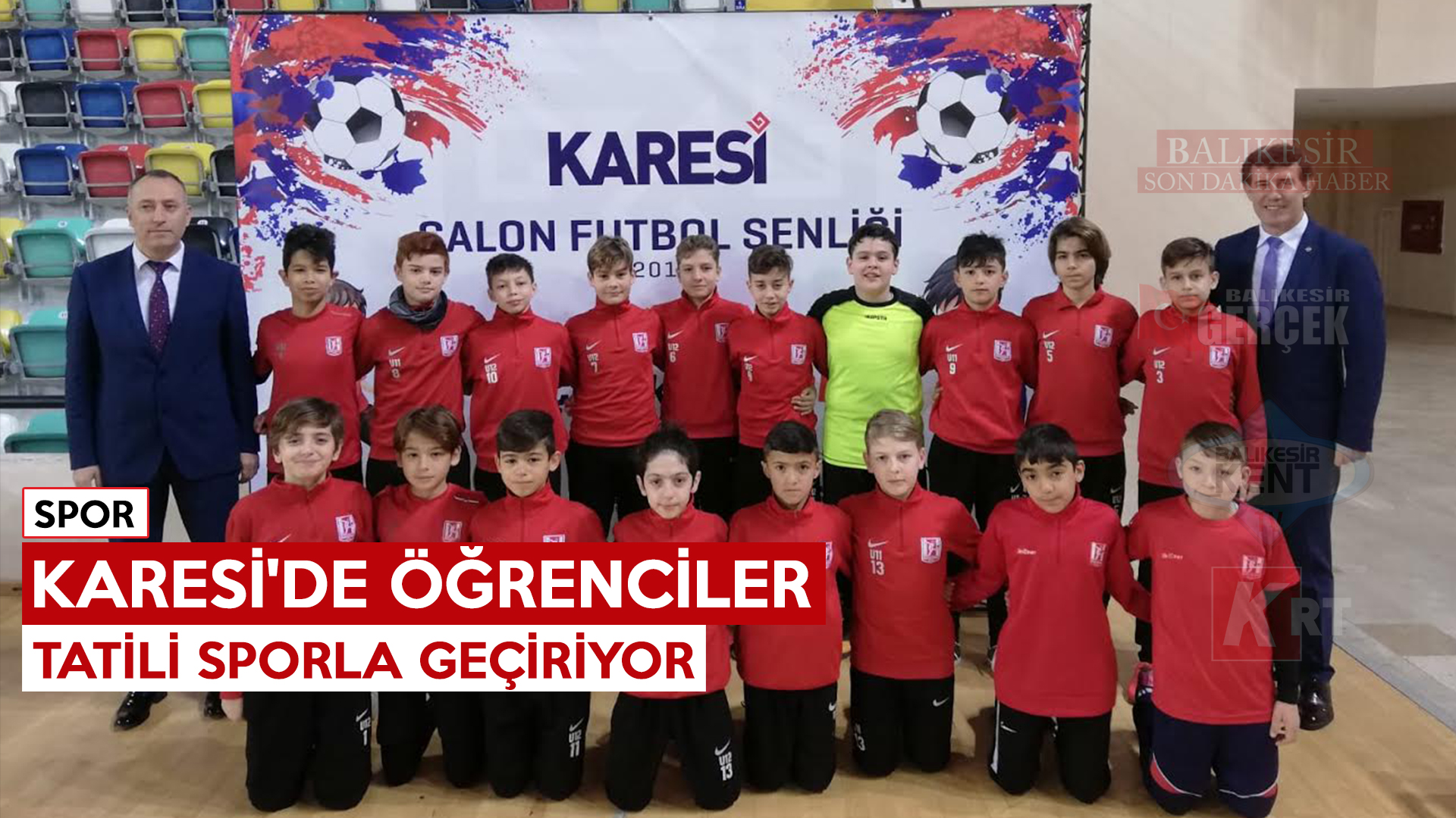 KARESİ’DE ÖĞRENCİLER TATİLİ SPORLA GEÇİRİYOR
