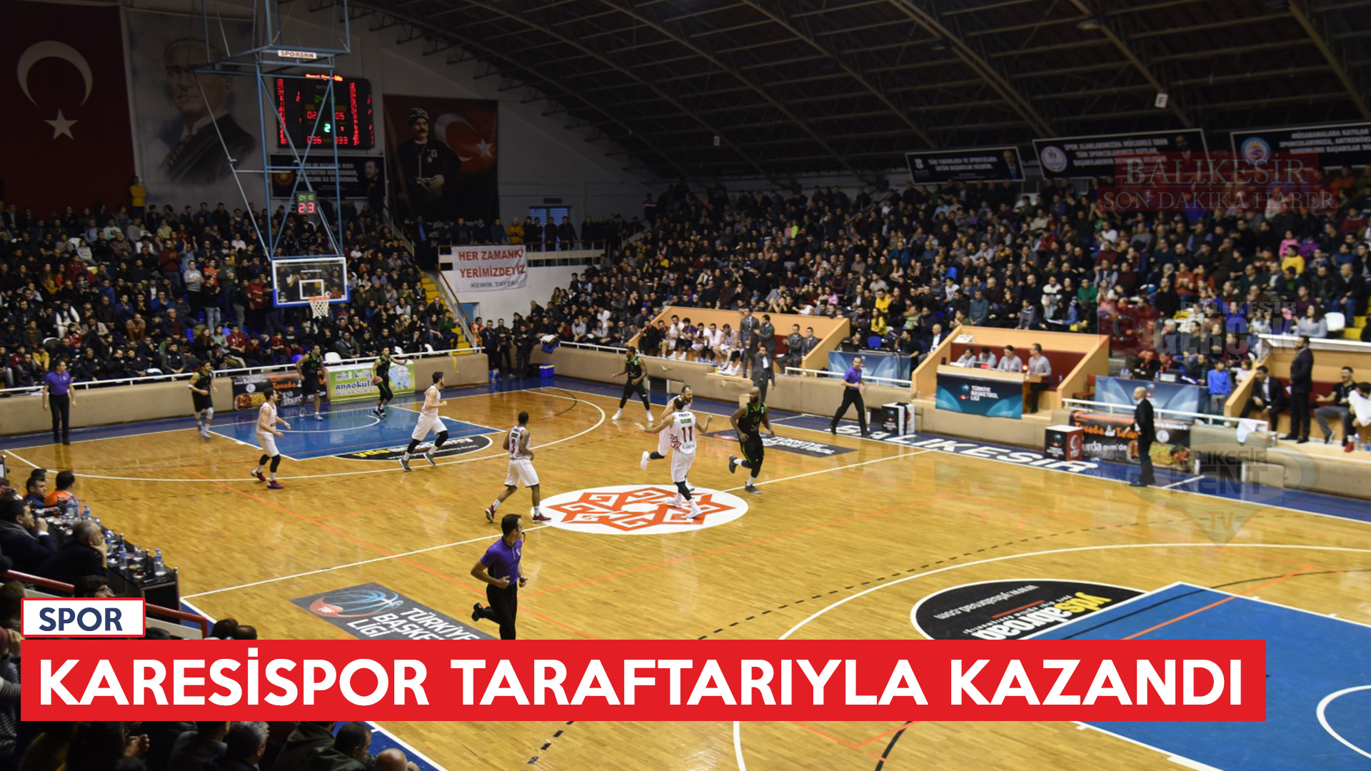 KARESİSPOR TARAFTARIYLA KAZANDI