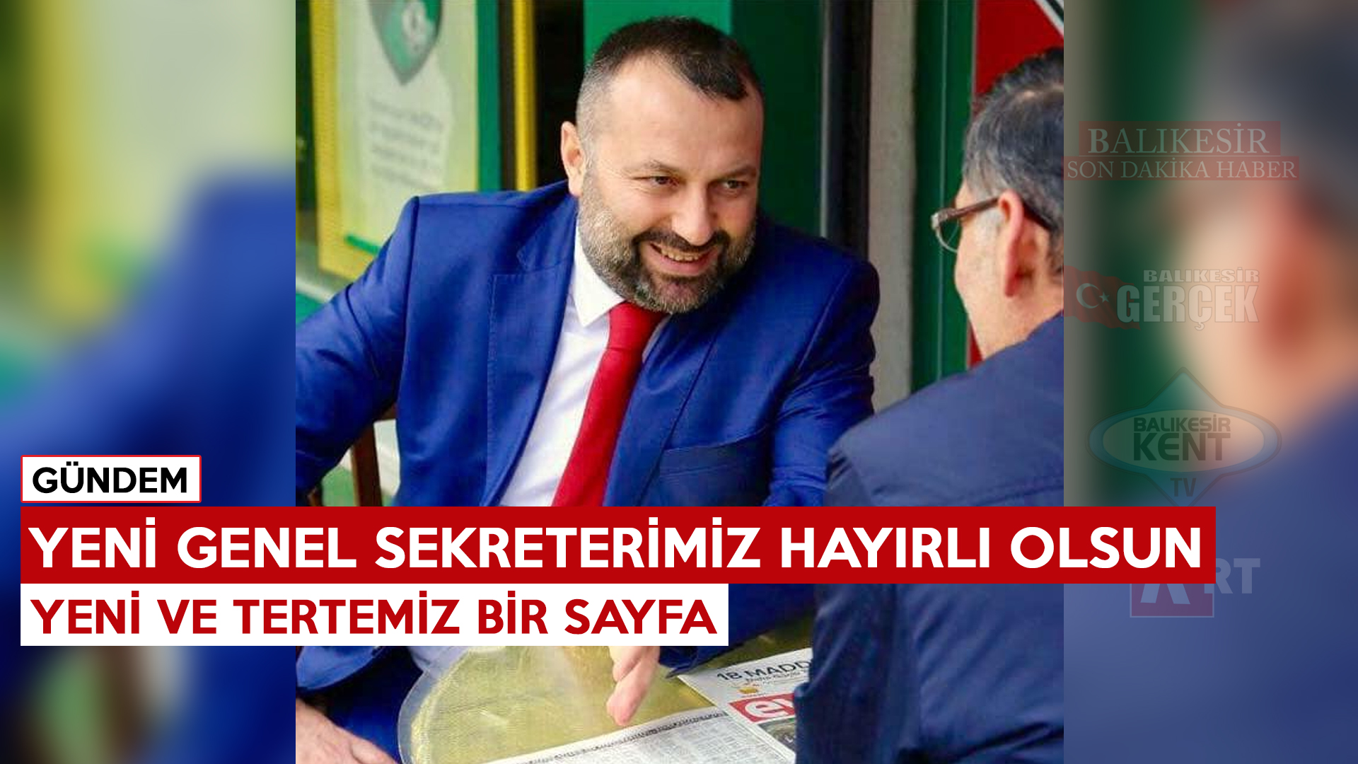 YENİ GENEL SEKRETERİMİZ HAYIRLI OLSUN