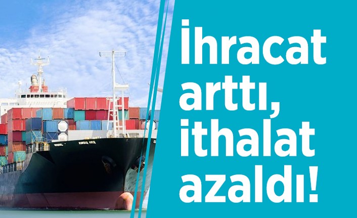 İHRACAT %4,6 ARTTI, İTHALAT %15,1 AZALDI