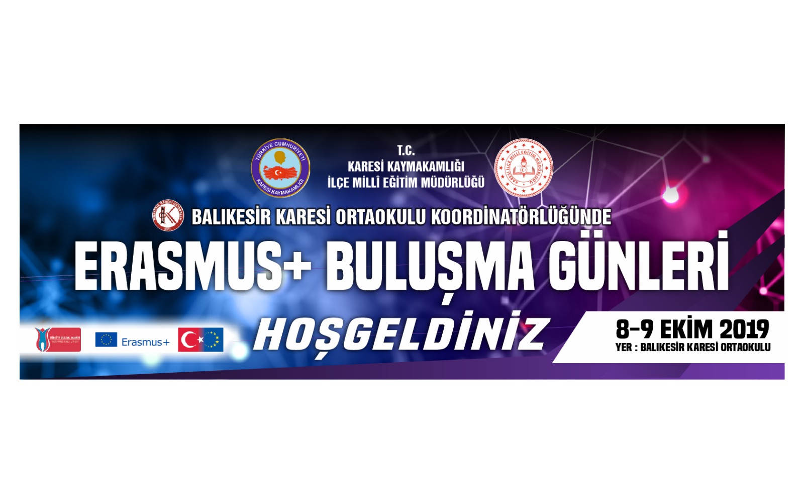 “KARESİ ERASMUS+ BULUŞMA GÜNLERİ” BAŞLIYOR.