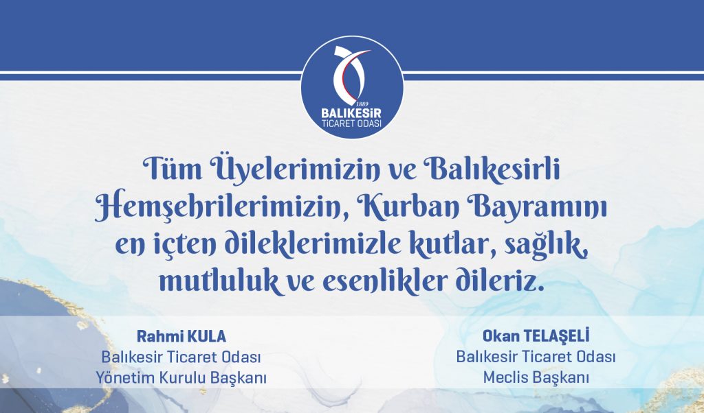 KURBAN BAYRAMINIZI KUTLARIZ