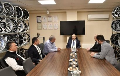 Vali Ustaoğlu’ndan Çağlas Otomotiv’e İnceleme Ziyareti