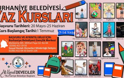 Burhaniye Belediyesi’nden Çocuklara Yaz Kursları Müjdesi