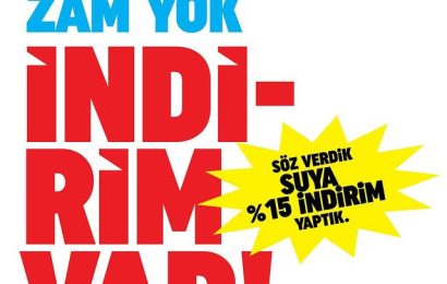 Büyükşehir Belediyesi’nin Su İndirimi, CHP Milletvekili Serkan Sarı’dan Tam Destek