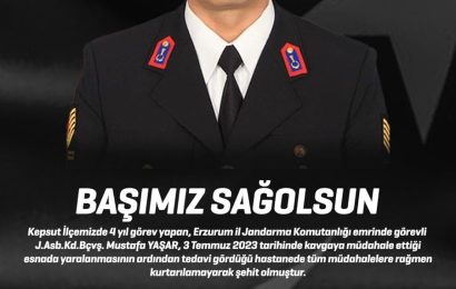 Görevini Yapan Jandarma Astsubayın Vefatı Toplumu Derinden Üzdü