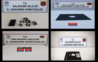 Balıkesir İl Jandarma Komutanlığı Uyuşturucu Operasyonu