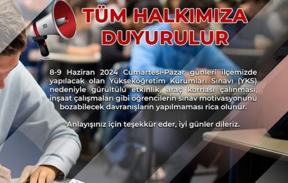 Burhaniye Belediyesi, YKS Sınavı İçin Önemli Uyarılarda Bulundu