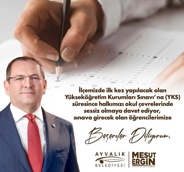 Ayvalık Belediyesi Öğrencilere Başarılar Diliyor