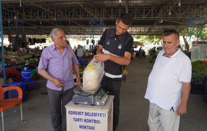 Edremit Belediyesi Zabıta Müdürlüğü Halkın Sağlığı İçin Denetimlerini Sürdürüyor
