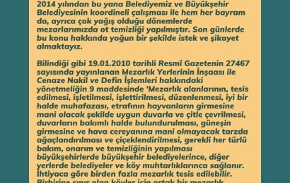 Dursunbey Belediyesi’nden Mezarlık Temizliği Çalışmaları