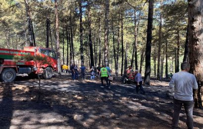 Balıkesir Umurlar Mahallesi’nde Yangın Söndürme Çalışmaları Sürüyor