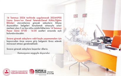 İçişleri Bakanı Ali Yerlikaya’dan Gençlere Başarı Dileği