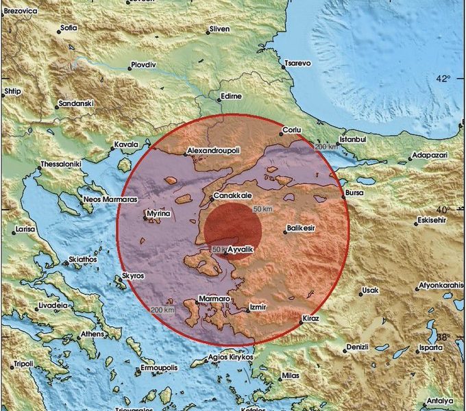 Çanakkale’de 4.9 Büyüklüğünde Deprem