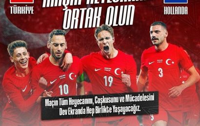 Bandırma Belediyesi’nden Dev Ekranda Milli Maç Heyecanı