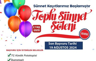 Burhaniye Belediyesi’nden Toplu Sünnet Şöleni İçin Kayıtlar Başladı