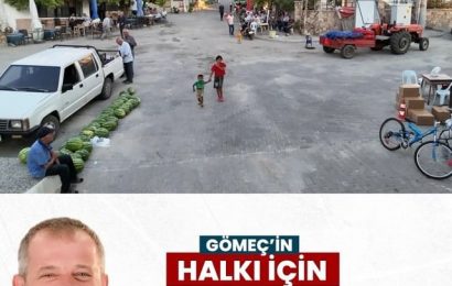 Gömeç Belediyesi, Ulubeyler Mahallesi Meydanını Yeniledi