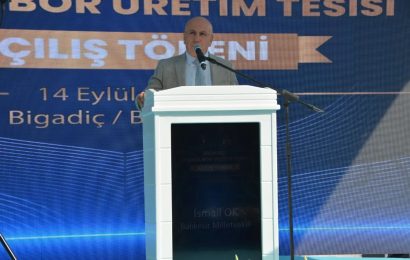 Granül Bor Üretim Tesisi Bigadiç’te Açıldı
