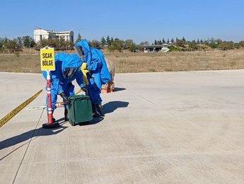 Balıkesir Merkez Havalimanı’nda Tehlikeli Madde Tatbikatı Düzenlendi