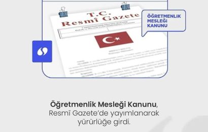 Öğretmenlik Mesleği Güvencede!