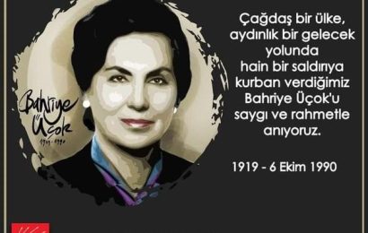 Doç. Dr. Bahriye Üçok’un Ölüm Yıldönümünde Anma