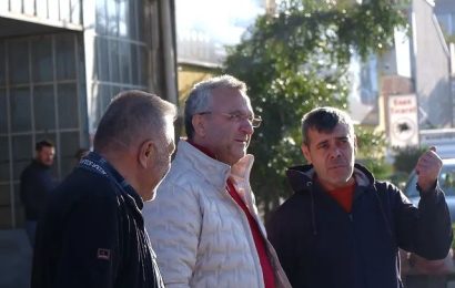 Susurluk Belediye Başkanı Hakan Yıldırım Semizel, Oto Sanayi Bölgesinde Yapılan Parke Taş Çalışmalarını İnceledi