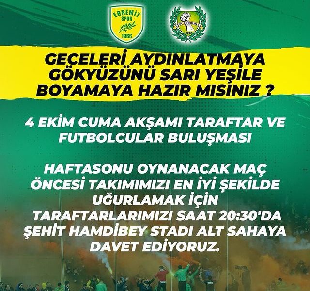 Taraftarlar Stadyum Yanında Buluşacak