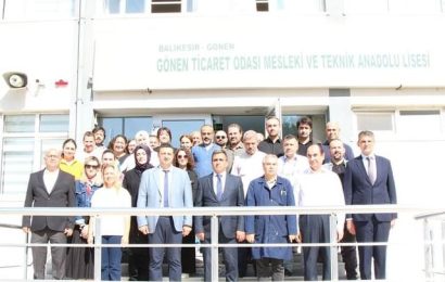 Gönen İlçesi Kaymakamı ve Milli Eğitim Müdürü Okul Ziyareti Gerçekleştirdi