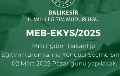 Millî Eğitim Bakanlığı, Yönetici Seçme Sınavı’nın Tarihini Açıkladı