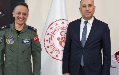 Gençlik ve Spor İl Müdürü Garnizon ve 9 Ana Jet Üs Komutanını Ziyaret Etti