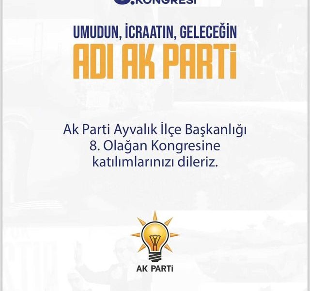 8. Olağan Kongre Ayvalık Cunda Uygulama Oteli’nde Gerçekleştirilecek