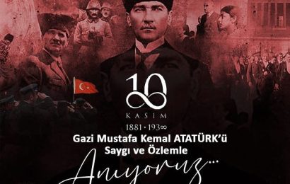 86. Yıl Dönümünde Atatürk’ü Saygıyla Anıyoruz
