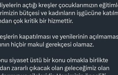Balıkesir Belediye Başkanı Ahmet Akın: Belediyelerin açtığı kreşler önemli bir hizmet sunuyor