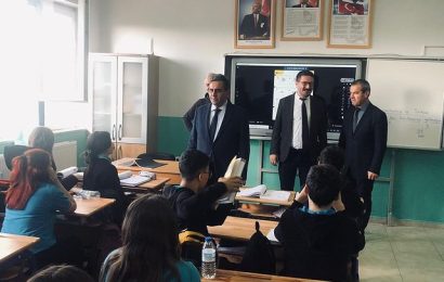Gönen İlçe Milli Eğitim Müdürü ve Milli Eğitim Şube Müdürü Okulu Ziyaret Etti