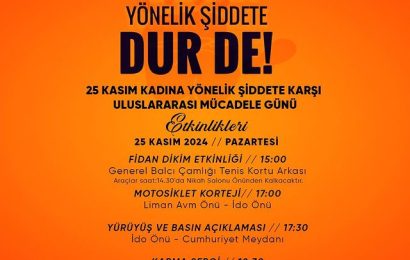 Kadına Yönelik Şiddete Karşı Etkinlikler Düzenleniyor