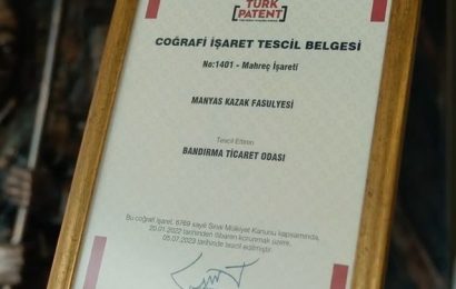 Manyas Kazak Fasulyesi Coğrafi İşaretle Tescillendi