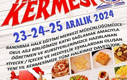 Bandırma Halk Eğitimi Merkezi, Yeni Yıl Kermesi Düzenliyor