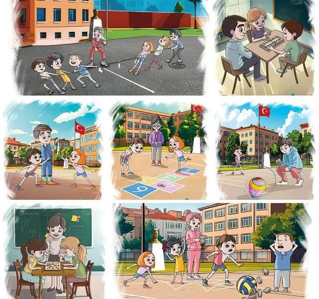 Öğrenciler Geleneksel Oyunlarla Eğleniyor ve Öğreniyor