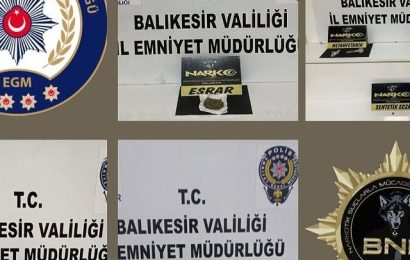 Balıkesir’de Narkotik Operasyonu: Uyuşturucu Ele Geçirildi