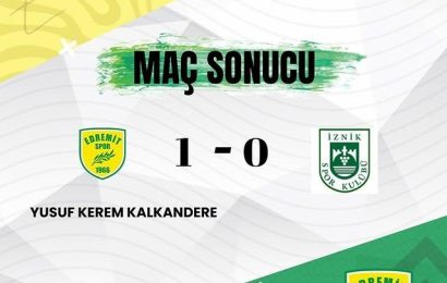 Edremitspor Muhteşem Taraftarıyla Galibiyeti Kutladı