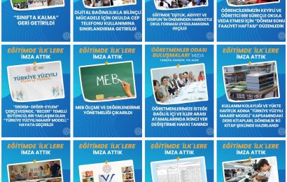 Bakanlığın yeni vizyonu ve inovatif uygulamaları eğitimde gelişim sağladı