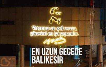 Şeb-i Yelda Gecesi Balıkesir’de Kutlandı