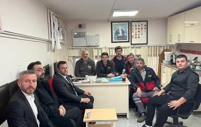 Bandırma Ülkü Ocakları Eti Maden Sivil Savunma ve İtfaiye Birimini Ziyaret Etti