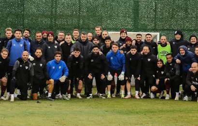 Onur Göçmez, Takımımızı Yılın Son Antrenmanında Ziyaret Etti