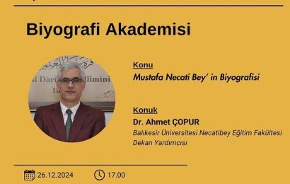 Biyografi Akademisi Balıkesir’de Başlıyor