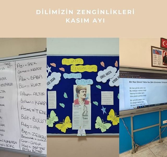 Dursunbey İlçe Milli Eğitim Müdürlüğü’nün Dilimizin Zenginlikleri Projesi Tamamlandı