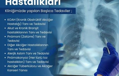 Özel Bandırma Royal Hastanesi’nde Göğüs Hastalıkları Kliniği