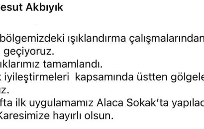 Çarşı Bölgesinde Işıklandırma Çalışmaları Tamamlandı, Sokak İyileştirmeleri Başlıyor