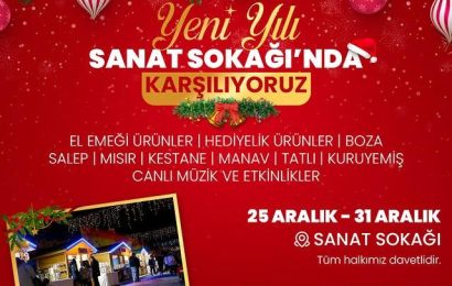 Yeni Yıl Coşkusunu Sanat Sokağı’nda Karşılayın