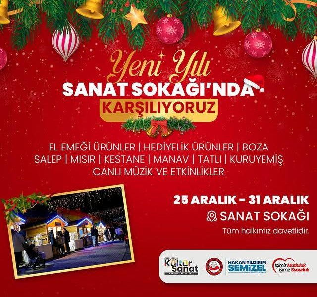 Yeni Yıl Coşkusunu Sanat Sokağı’nda Karşılayın